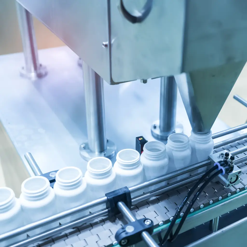 Picture of pharmacy assembly line