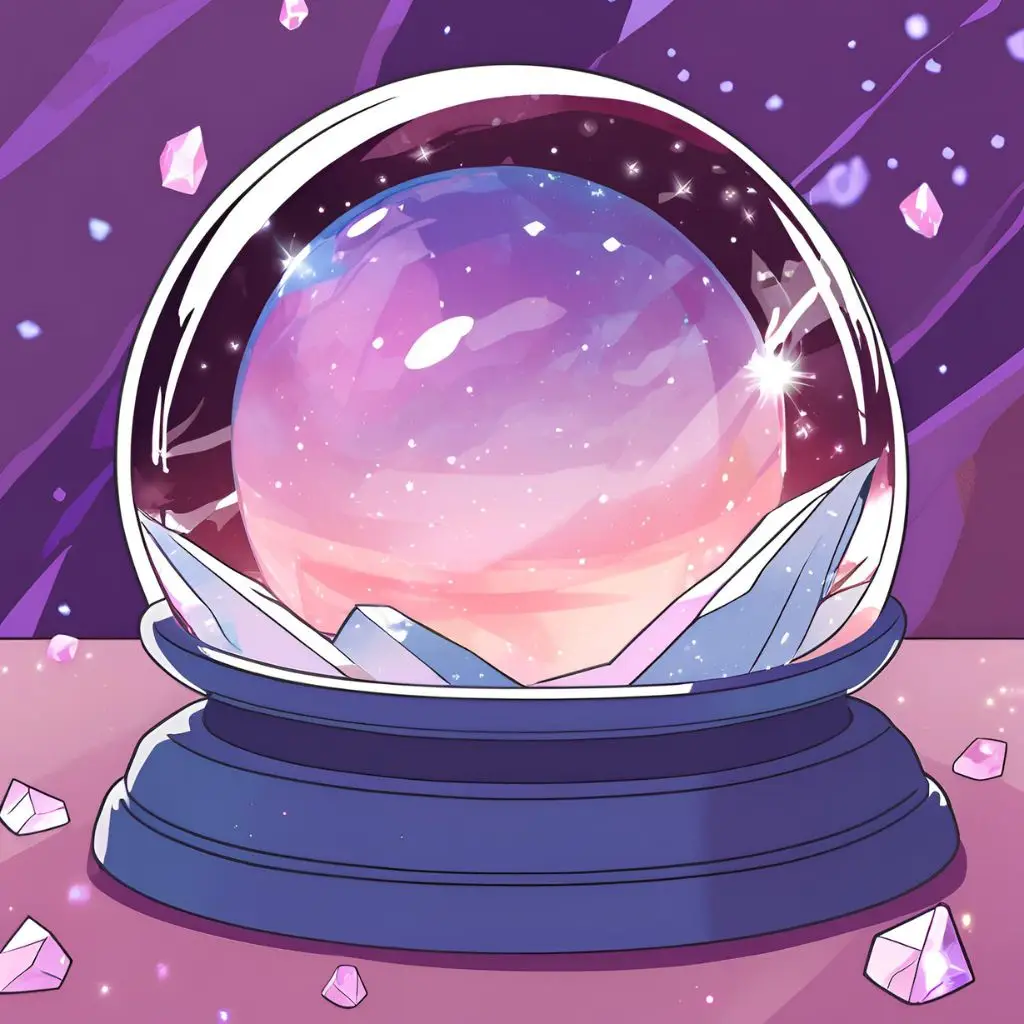 Cartoon image of crystal ball