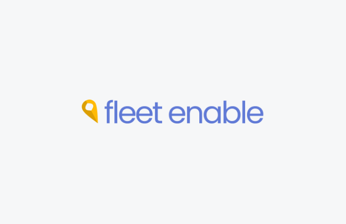 fleet enable logo with gray background