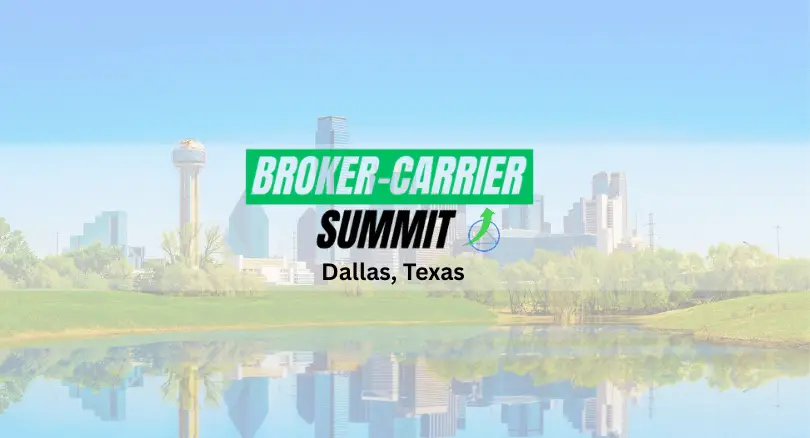 Promotion for freight broker and freight carrier conference in Dallas, Texas